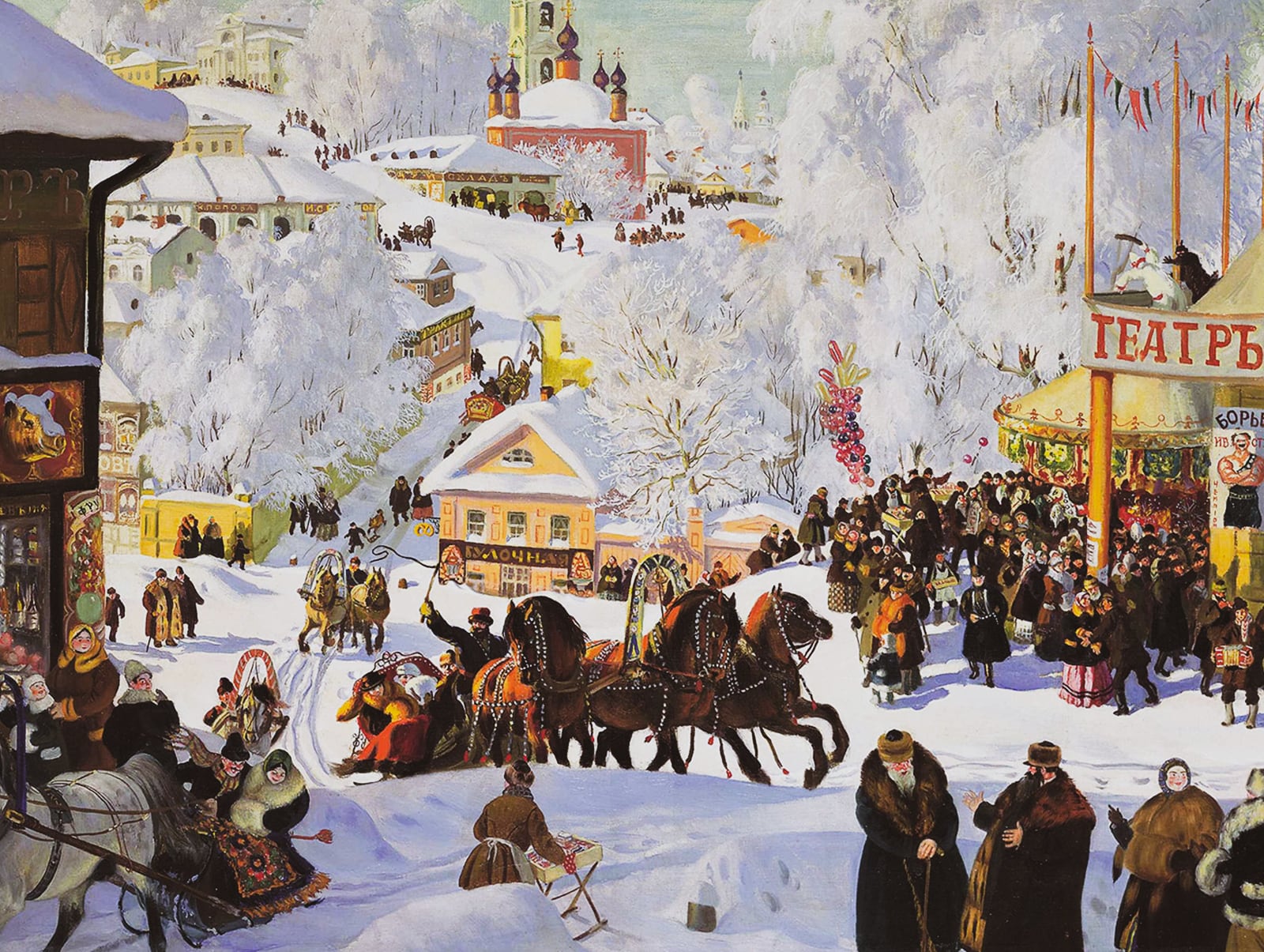 Прекрасный новогодний сюрприз для жителей и гостей Суздаля! Выставка «Борис Кустодиев. Патриархальная Россия»