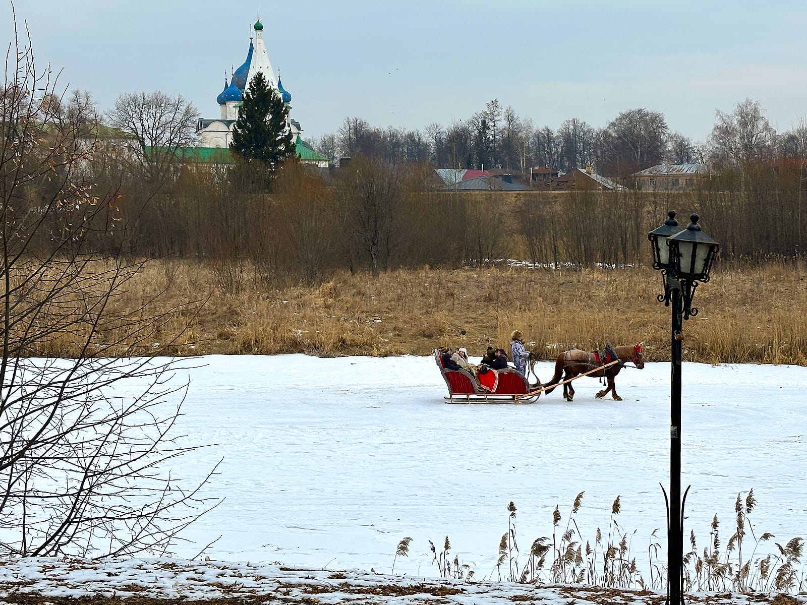 Катание на санях