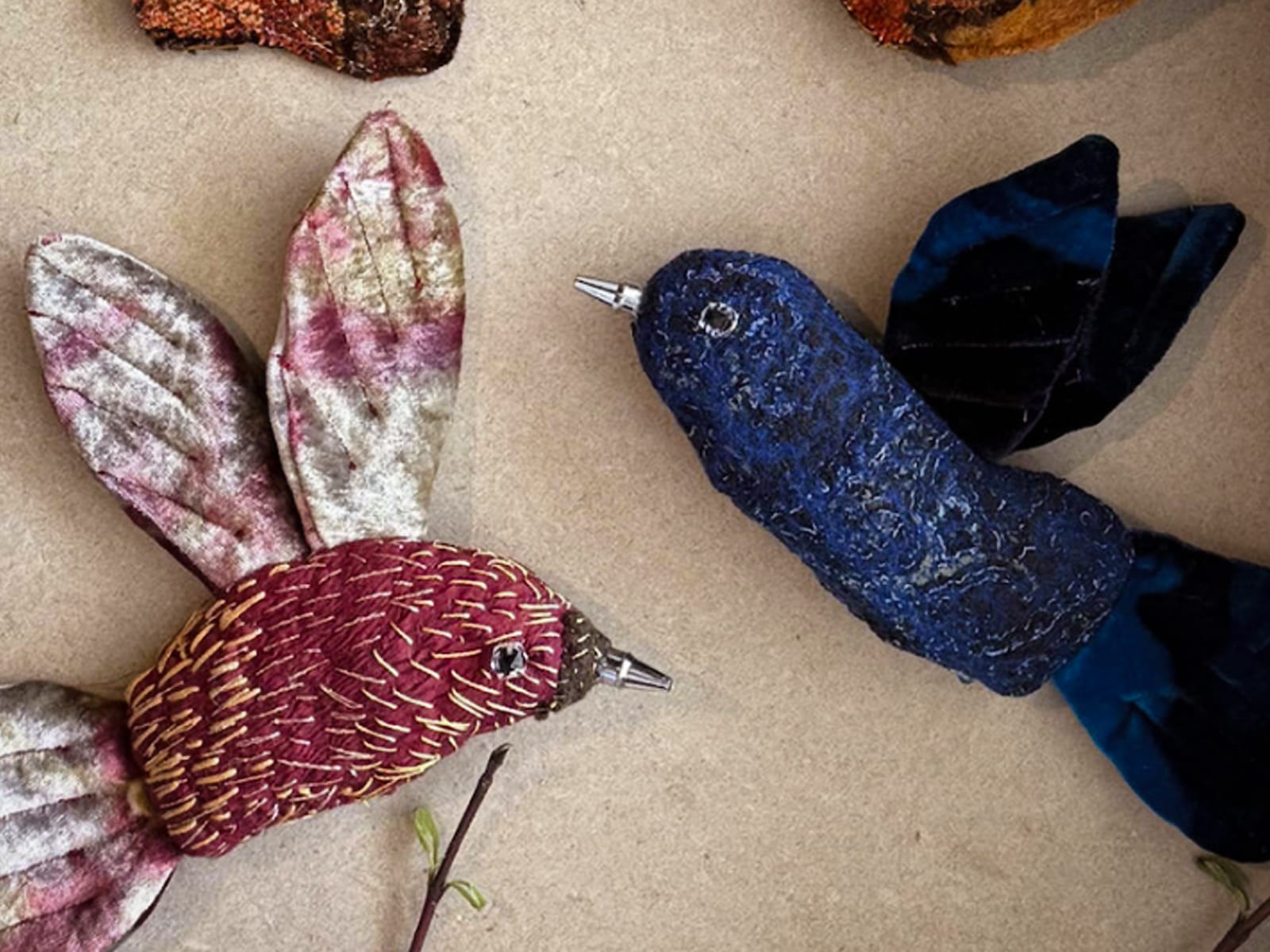 Мастер-класс Цветы и птицы