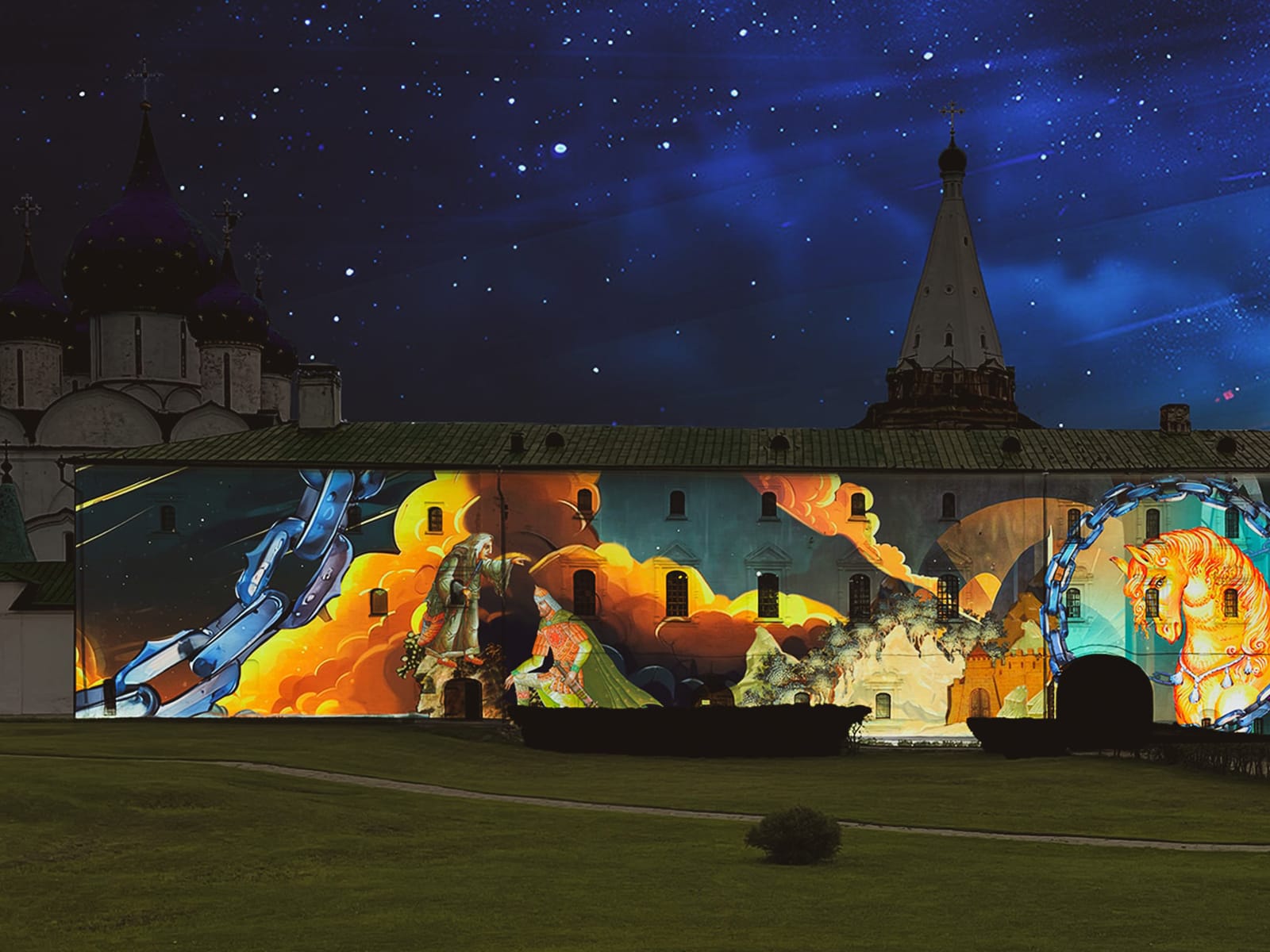 Шоу-сказка на стенах Суздальского Кремля