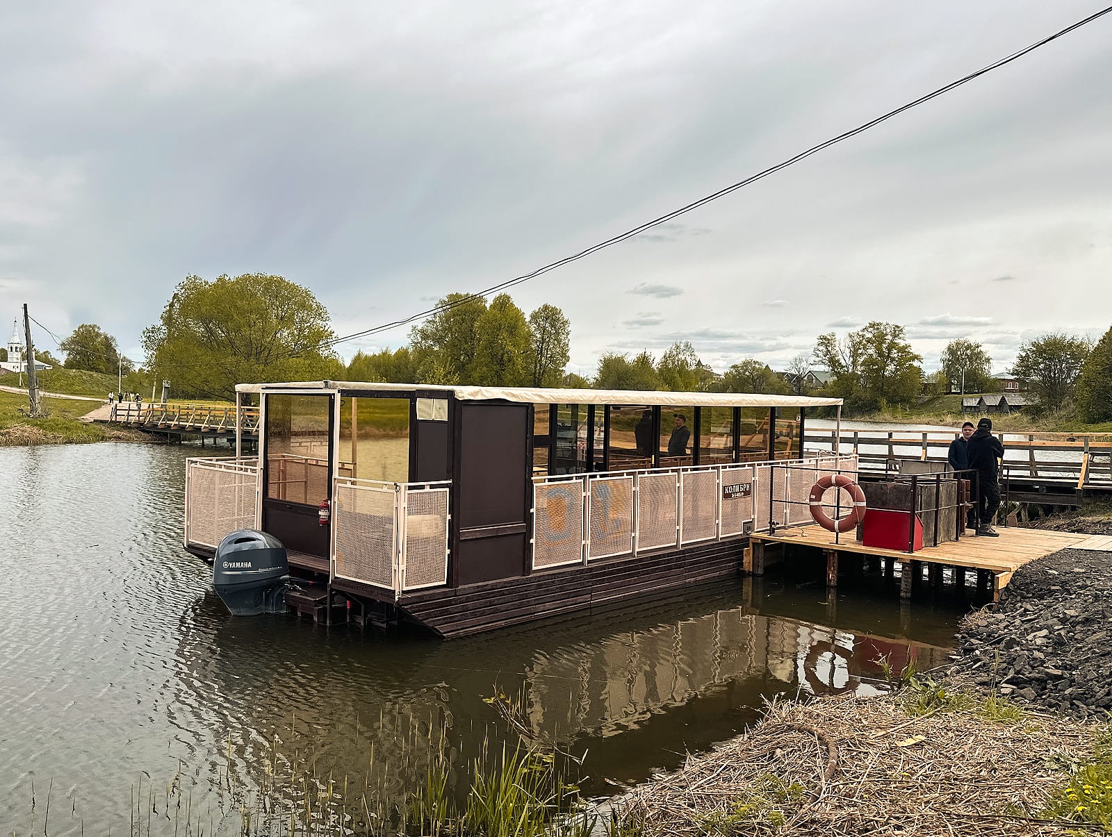 Последние дни работы Речного трамвайчика в Суздале