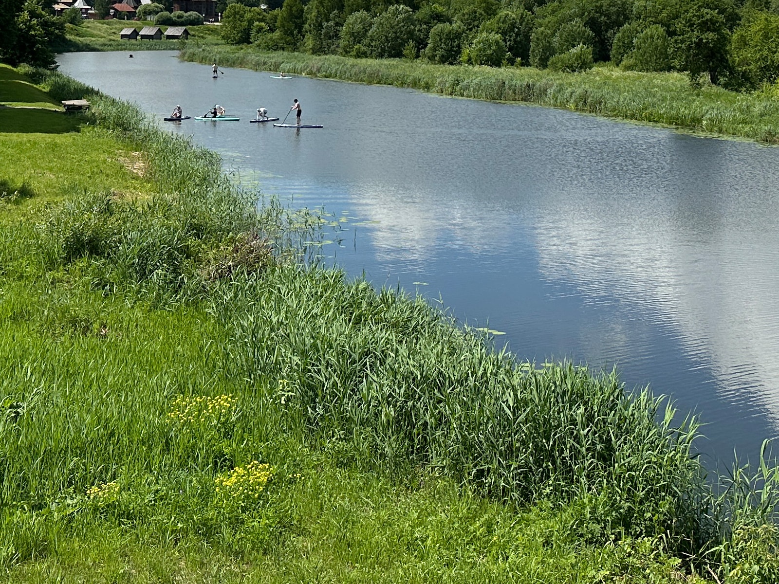 Сапсерфинг на Каменке в Суздале