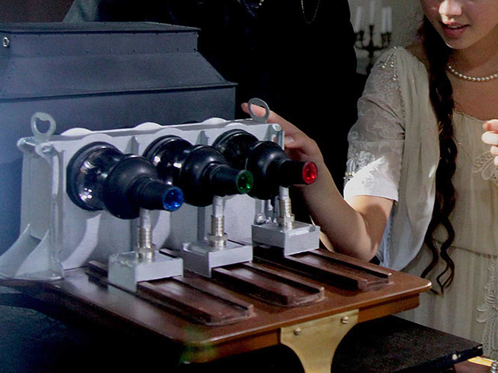 Особый фотоаппарат системы Мите-Бермполя с трёхцветными фильтрами. Фото сделано на съемочной площадке фильма Леонида Парфёнова «Цвет Нации»